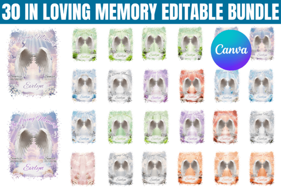 30 in Loving Memory Canva Bundle: Design with Heart