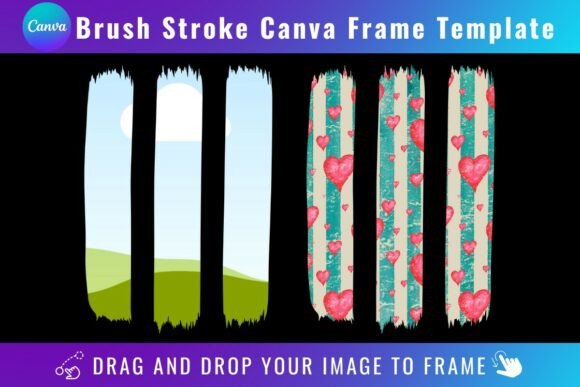 Brush Stroke Canva Frame Templates: Elevate Your Visuals