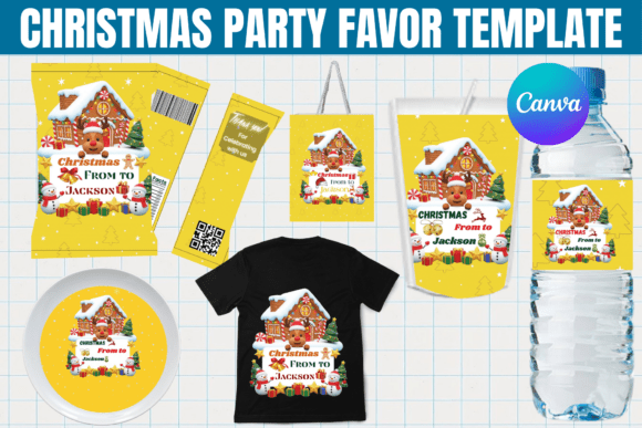 Christmas Party Favor Canva Template: Your All-in-One Holiday Design Kit