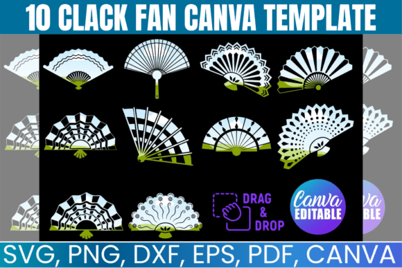 Create Stunning Party Fans with This 10-Piece Template Bundle
