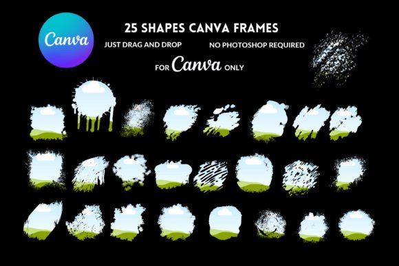 Custom Grunge Background Canva Frames: A Design Game-Changer