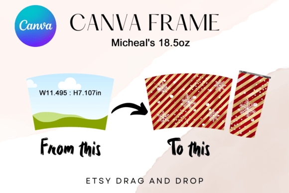 Custom Tumbler Design: The Canva Frame Template Advantage