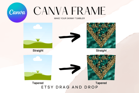 Design Custom Tumblers Instantly with Canva Frame VSplit Template