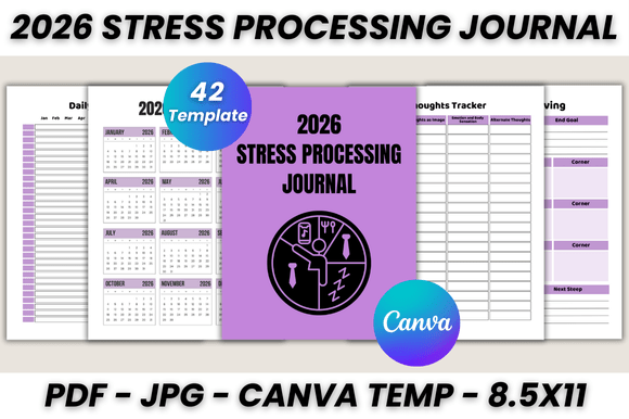 Designing Your 2026 Stress Processing Journal in Canva