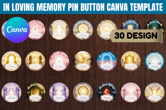 Honoring Memories: Crafting with the In Loving Memory Pin Button Canva Template