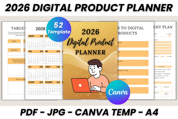 Master Your Digital Strategy with the 2026 Digital Product Planner Canva