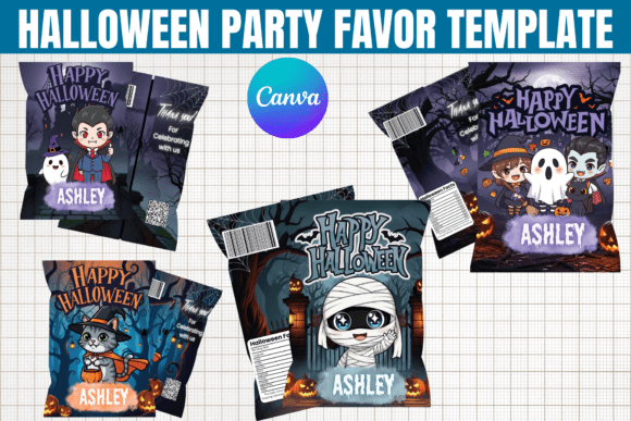 Spooky DIY Chip Bag Labels for Halloween