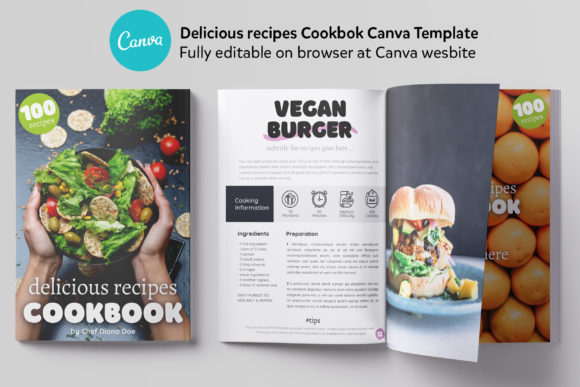 Transform Your Culinary Content: The Canva Recipes CookBook Template